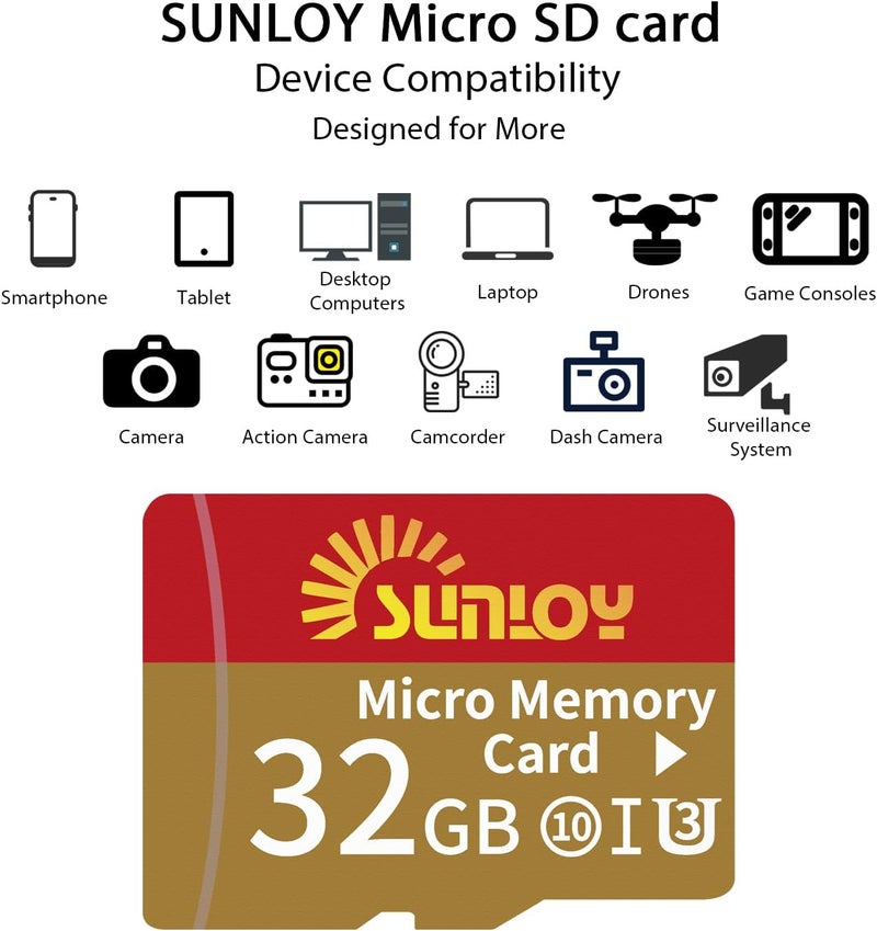 Sunloy PSP Memory Stick Adapter with 32GB Micro SD Card, Micro SD/SDHC/SDXC to Memory Stick PRO Duo MagicGate Card Compatible with PlayStation Portable, Camera, Handycam, Cell Phone & PSP 1000/2000/3000 - Image 5